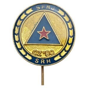 CROATIA Civil Defense Organization in Croatia vintage lapel pin