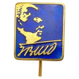 YUGOSLAVIA communist leader Josip Broz Tito vintage enameled lapel pin