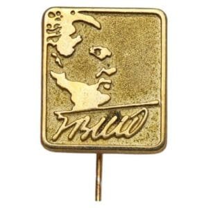 YUGOSLAVIA communist leader Josip Broz Tito vintage lapel pin
