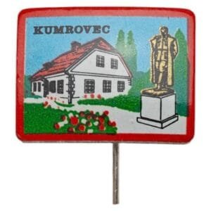 YUGOSLAVIA Kumrovec - the birthplace of communist leader Josip Broz Tito vintage lapel pin
