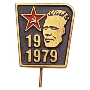 YUGOSLAVIA communist leader Josip Broz Tito vintage lapel pin