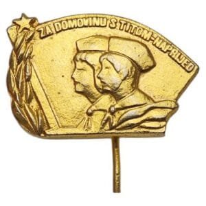 YUGOSLAVIA Pioneers' Communist Youth vintage lapel pin