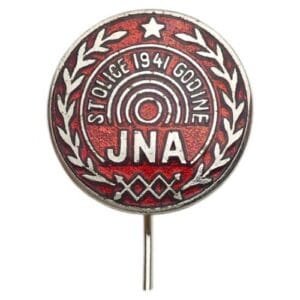 YUGOSLAVIA Signal Units of Peoples' Army vintage enameled lapel pin