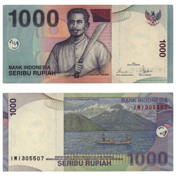INDONESIA 1000 rupiah 2000 / series: IW / UNC