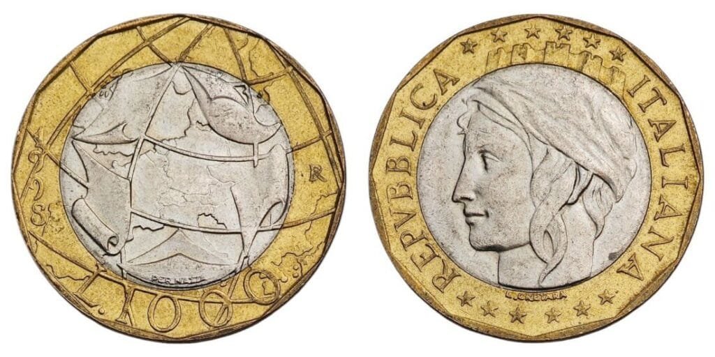 ITALITI 1000 lira 1998 XF