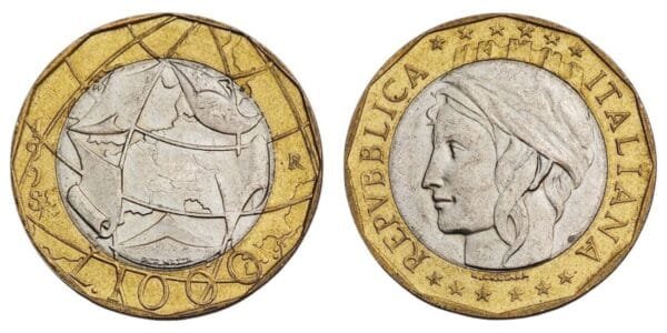 ITALY 1000 lire 1998 XF