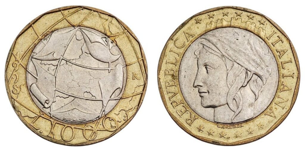 ITALITI 1000 lira 1998 XF