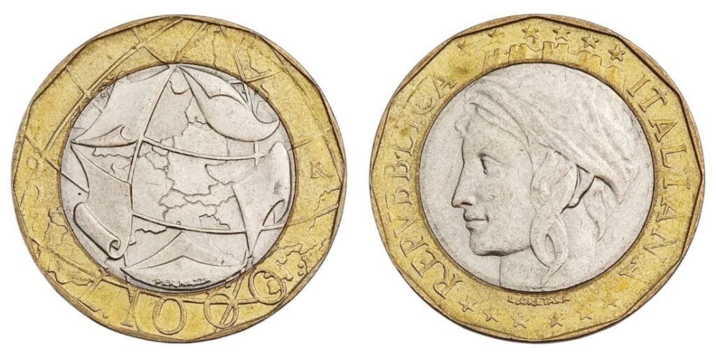 ITALIJA 1000 lira 1997. / Točna karta / XF