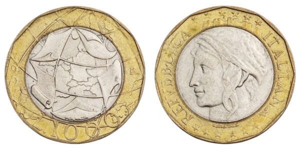 ITALY 1000 lire 1997 / Correct map / XF