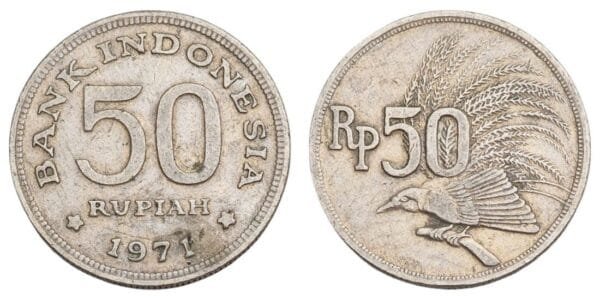 INDONESIA 50 rupiah 1971 VF