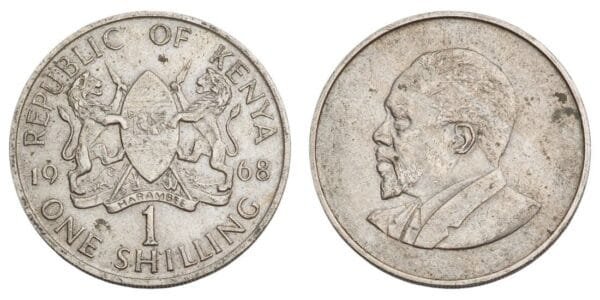 KENYA 1 shilling 1968 VF
