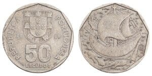 PORTUGAL 50 escudos 1989 VF