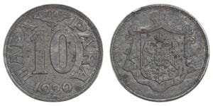 YUGOSLAVIA 10 para 1920 VF+