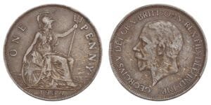 GREAT BRITAIN 1 penny 1936 VF