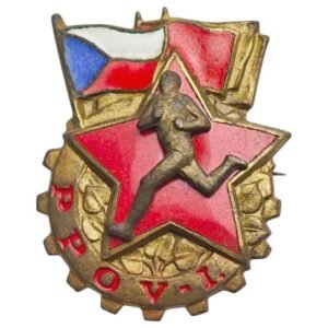 CZECHOSLOVAKIA PPOV 1st class vintage military sports badge