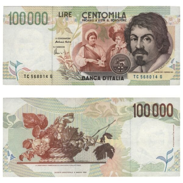 ITALY 100000 lire 1994 / Series TC / XF