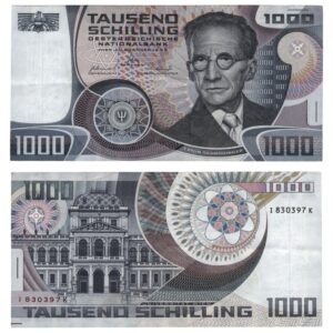 AUSTRIA 1000 schilling 1983 VF+