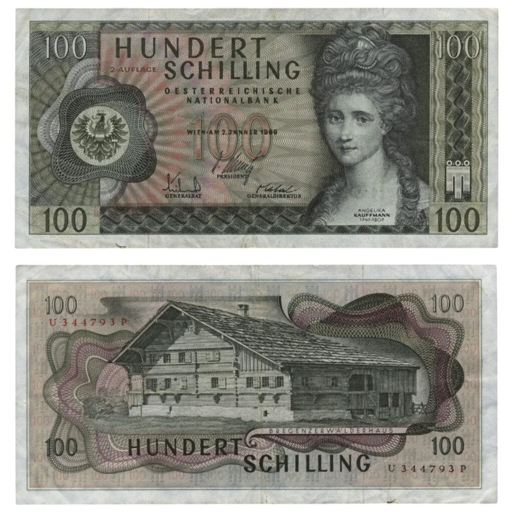 AUSTRIJA 100 šilinga 1969 VF