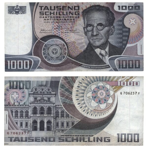 AUSTRIA 1000 schilling 1983 VF