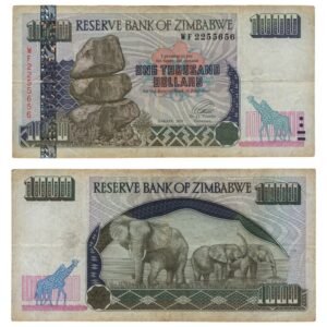 ZIMBABWE 1000 dollars 2003 VF