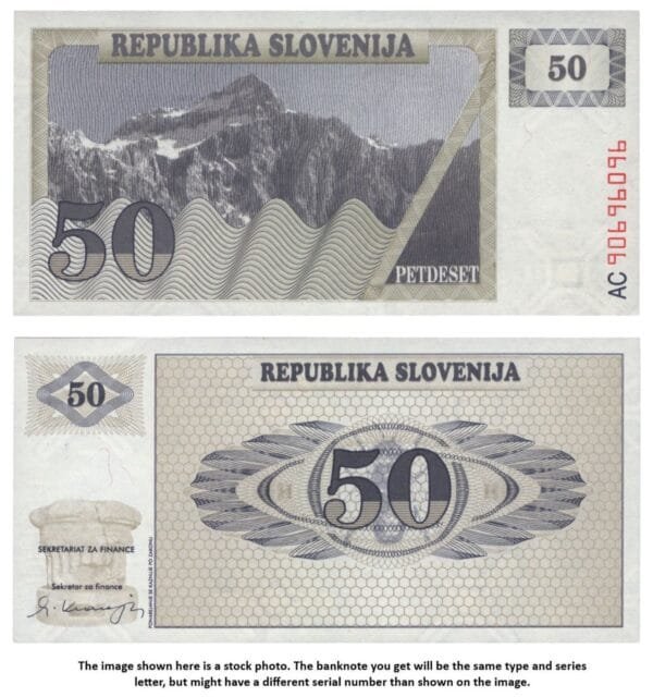 SLOVENIA 50 tolarjev 1990 UNC
