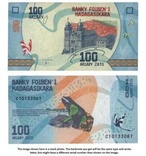 MADAGASCAR 100 ariary ND(2017-2022) UNC