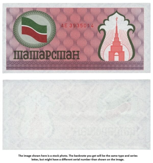 TATARSTAN 100 roubles ND(1991) / currency cheque / UNC