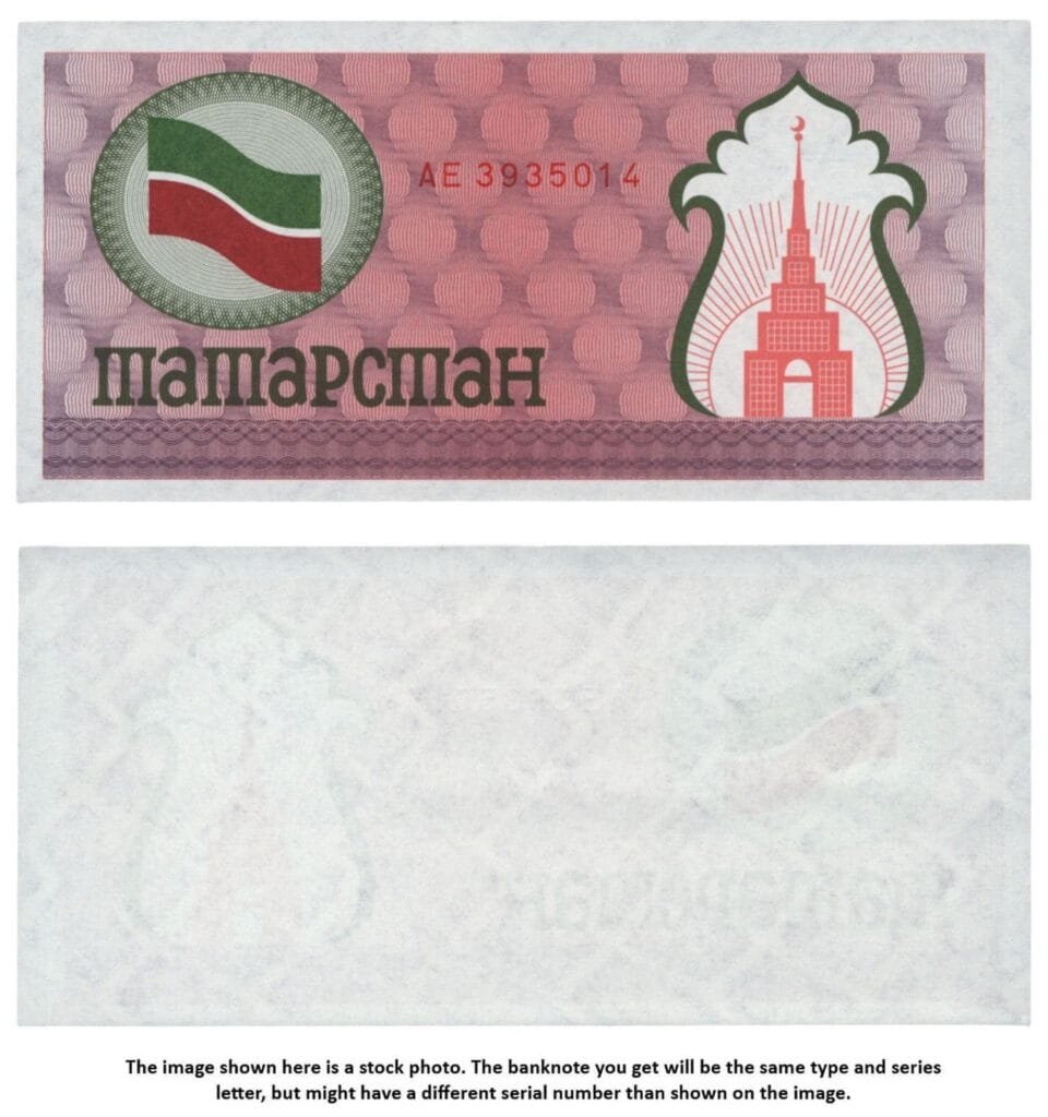TATARSTAN 100 roubles ND(1991) / currency cheque / UNC