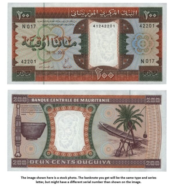 MAURITANIA 200 ouguiya 2002 UNC