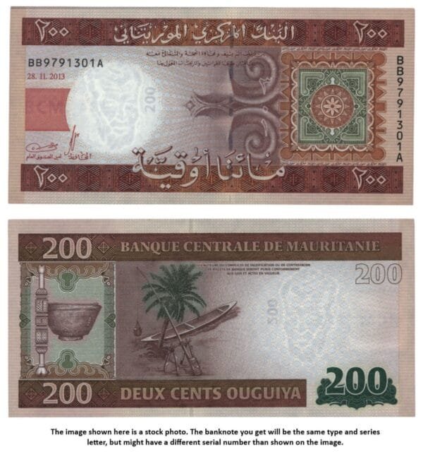 MAURITANIA 200 ouguiya 2013 UNC