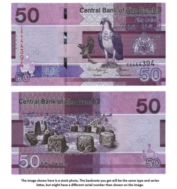 GAMBIA 50 dalasis 2023 UNC