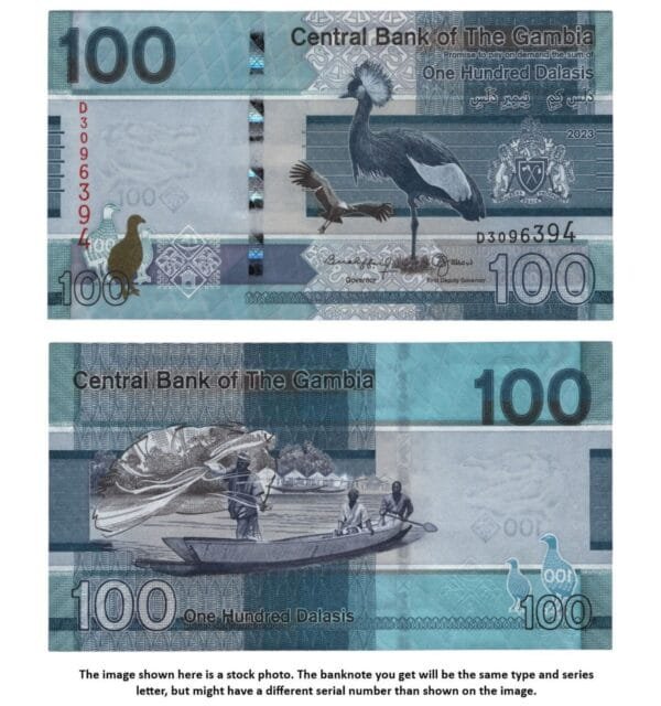 GAMBIA 100 dalasis 2023 UNC