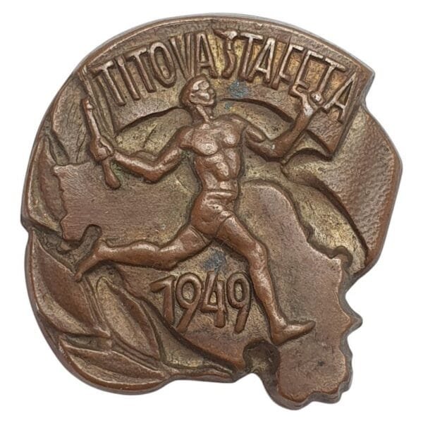 YUGOSLAVIA 1949 Josip Broz Tito Relay of Youth / vintage badge
