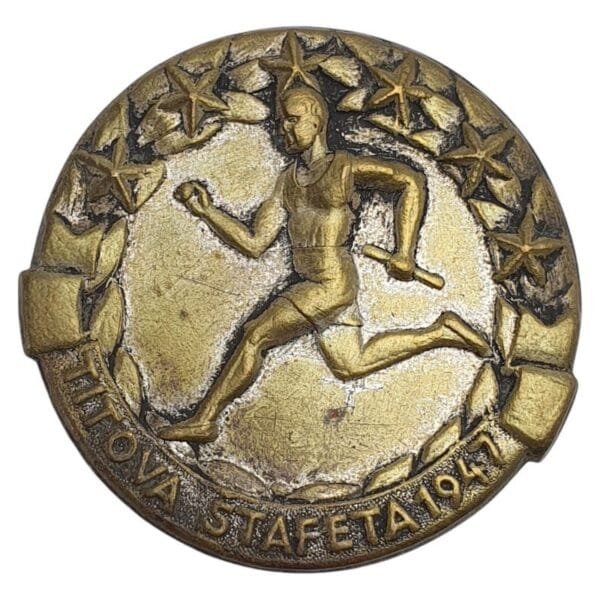 YUGOSLAVIA 1947 Josip Broz Tito Relay of Youth / vintage badge