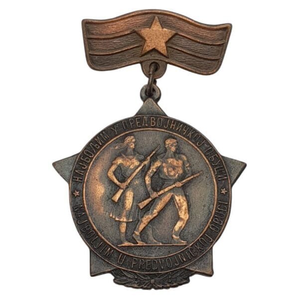 YUGOSLAVIA Medal for the Best on Pre-Military Training