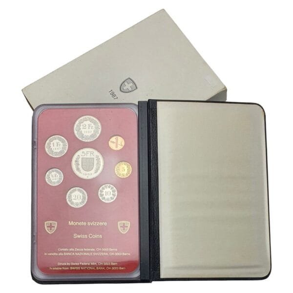 SWITZERLAND 1987 coins proof set