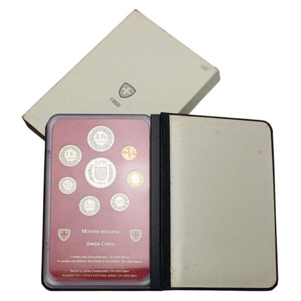 SWITZERLAND 1988 coins proof set