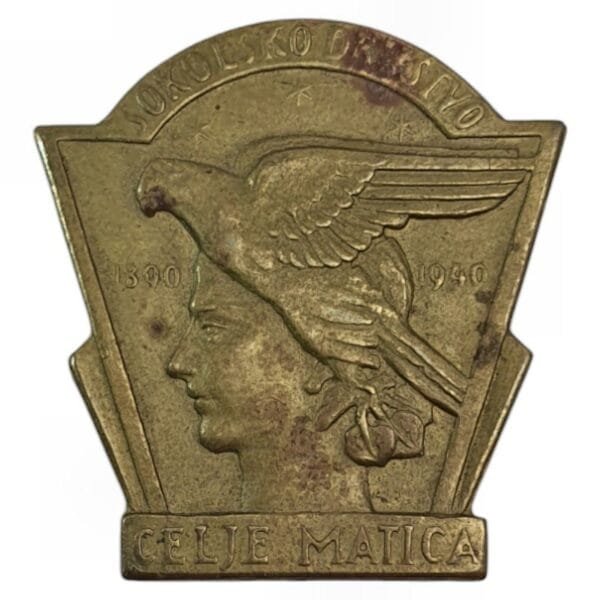 SLOVENIA Celje Matica Hawk Association / 1940 / vintage badge