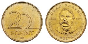 HUNGARY 20 forint 2003 / Ferenc Deak 1803-1876 / XF+