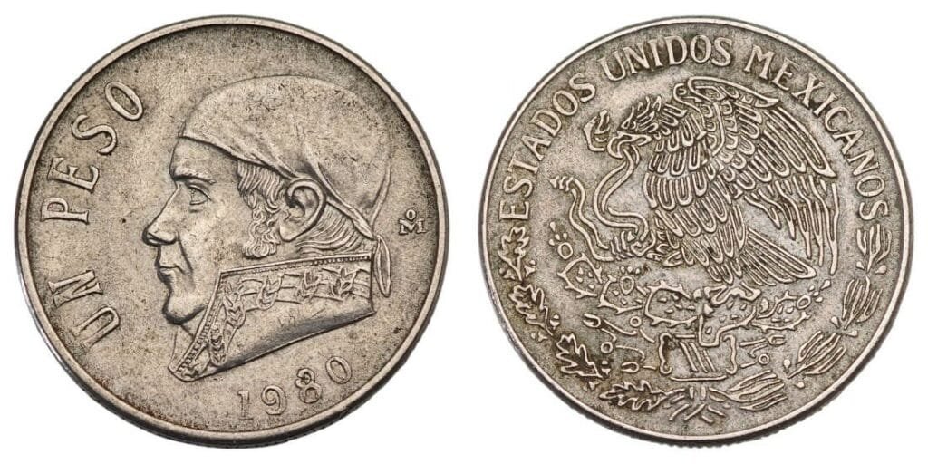 MEXICO 1 peso 1980 VF