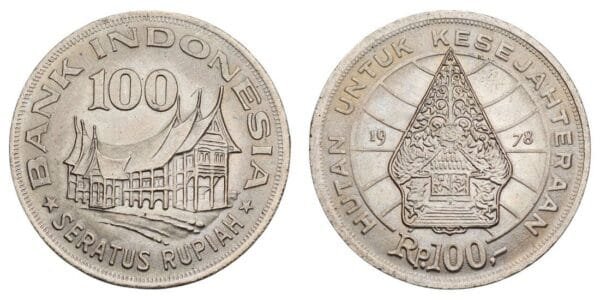 INDONESIA 100 rupiah 1978 UNC-