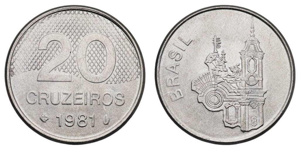 BRAZIL 20 cruzeiros 1981 XF
