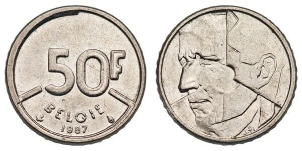 BELGIUM 50 francs 1987 / Dutch text / VF