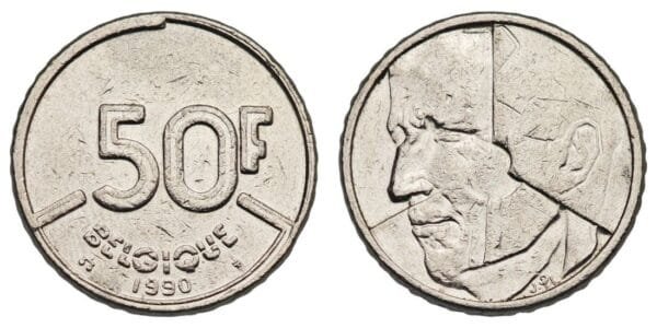 BELGIUM 50 francs 1990 / French text / VF