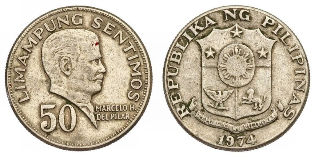 PHILIPPINES 50 sentimos 1974 VF