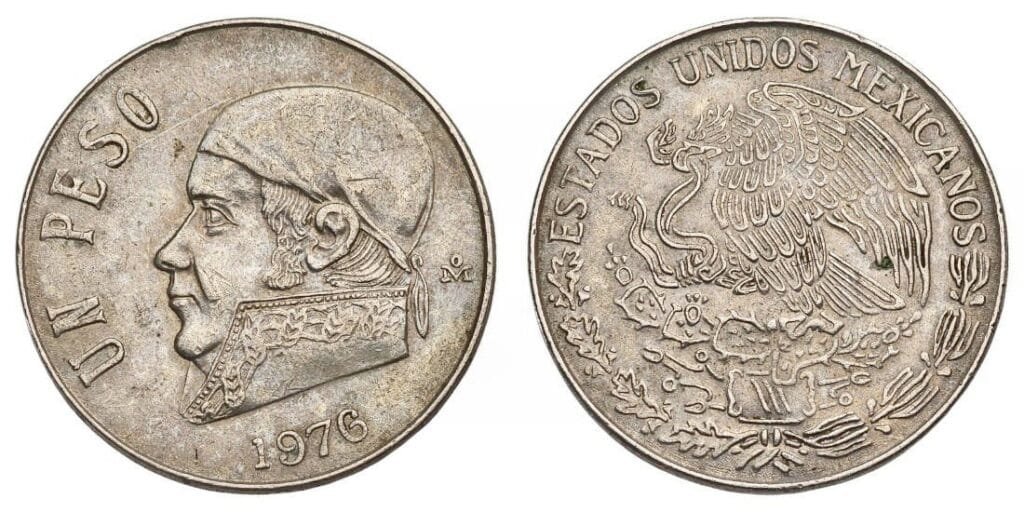 MEXICO 1 peso 1976 VF