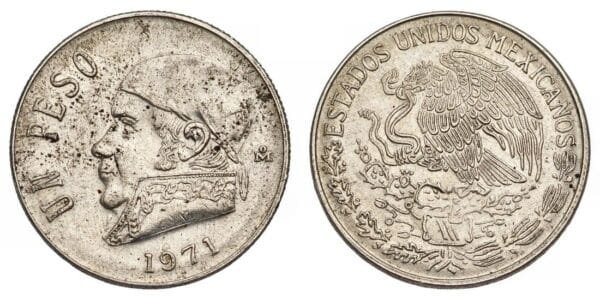 MEXICO 1 peso 1971 VF