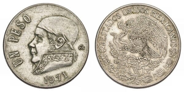 MEXICO 1 peso 1971 VF