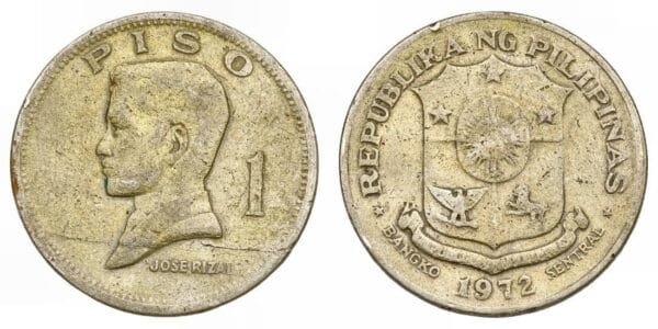PHILIPPINES 1 piso 1972 VF-