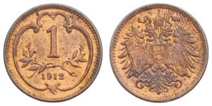 AUSTRIA 1 heller 1912 XF